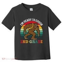 Bigfoot Sasquatch Crush 2nd Grade Second First Day Of School Gift Toddler T-Shirt thumb 0