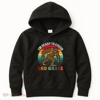 Bigfoot Sasquatch Crush 2nd Grade Second First Day Of School Gift Kids Hoodie thumb 0
