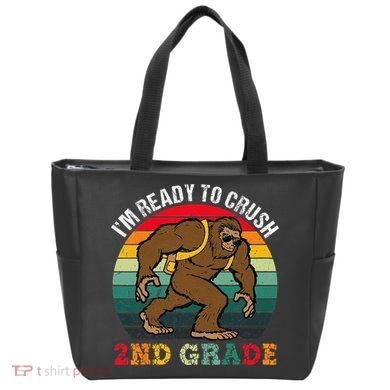 Bigfoot Sasquatch Crush 2nd Grade Second First Day Of School Gift Tote Bag