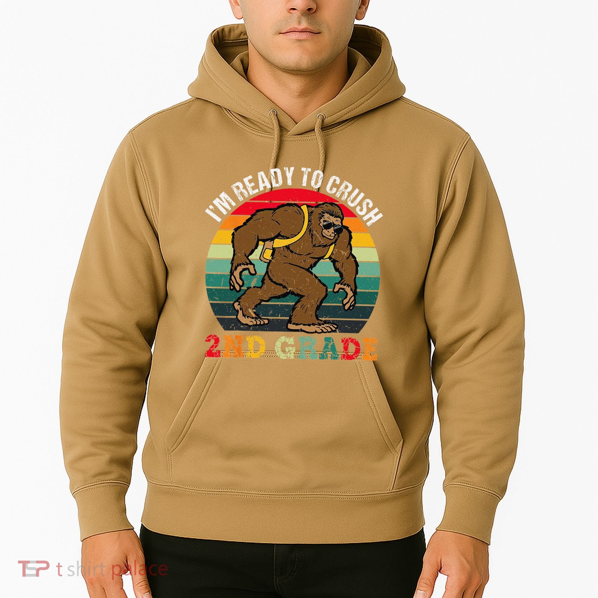 Bigfoot Sasquatch Crush 2nd Grade Second First Day Of School Gift Hoodie