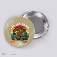 Bigfoot Sasquatch Crush 2nd Grade Second First Day Of School Gift Button thumb 0