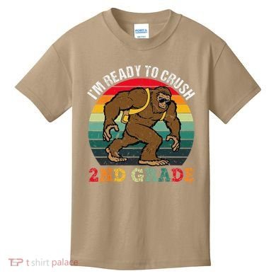 Bigfoot Sasquatch Crush 2nd Grade Second First Day Of School Gift Kids T-Shirt