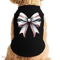 Baseball Softball Coquette Bow Game Heart Love Mom Life Doggie Tank thumb 0