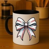 Baseball Softball Coquette Bow Game Heart Love Mom Life Coffee Mug thumb 4