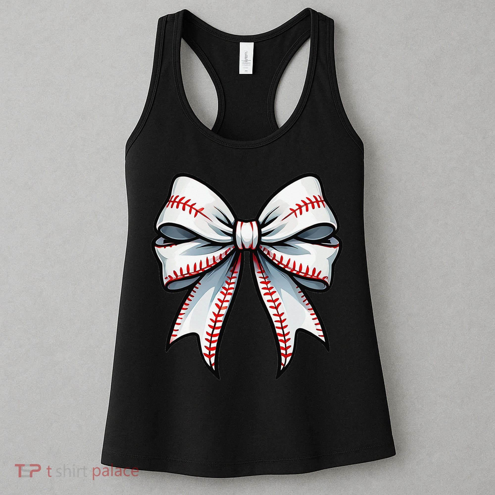 Baseball Softball Coquette Bow Game Heart Love Mom Life Women's Tank Top