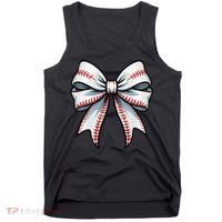 Baseball Softball Coquette Bow Game Heart Love Mom Life Tank Top thumb 0