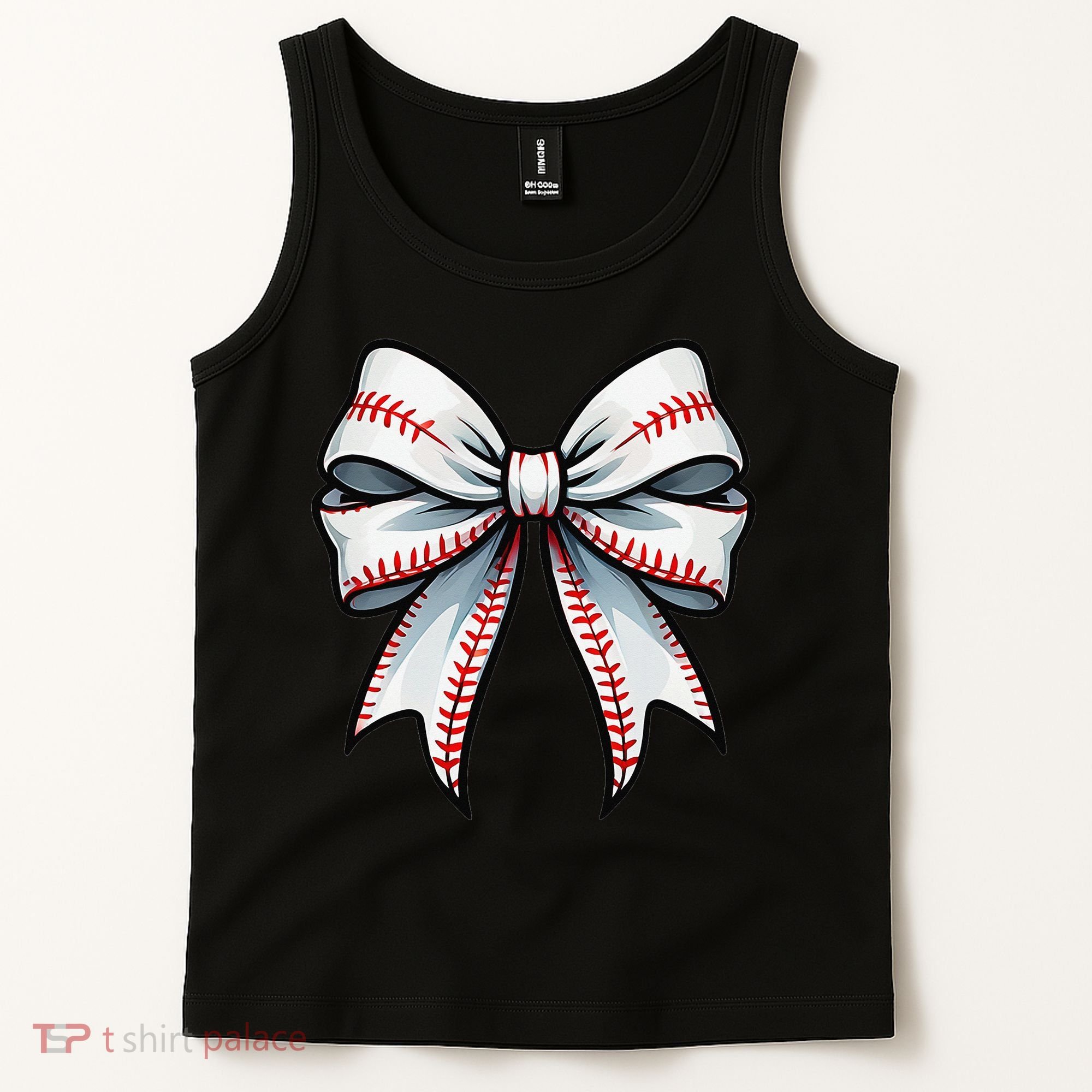 Baseball Softball Coquette Bow Game Heart Love Mom Life Tank Top