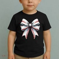 Baseball Softball Coquette Bow Game Heart Love Mom Life Toddler T-Shirt thumb 2