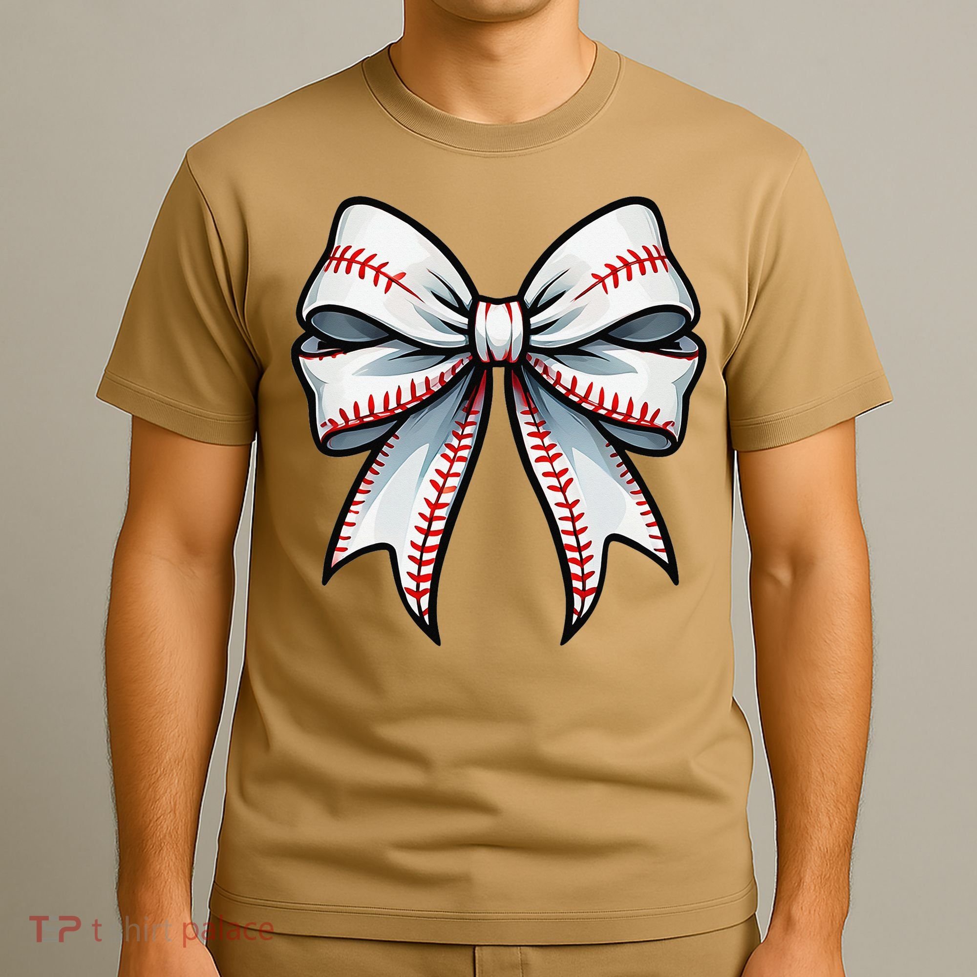 Baseball Softball Coquette Bow Game Heart Love Mom Life T-Shirt