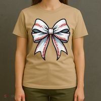 Baseball Softball Coquette Bow Game Heart Love Mom Life T-Shirt thumb 4