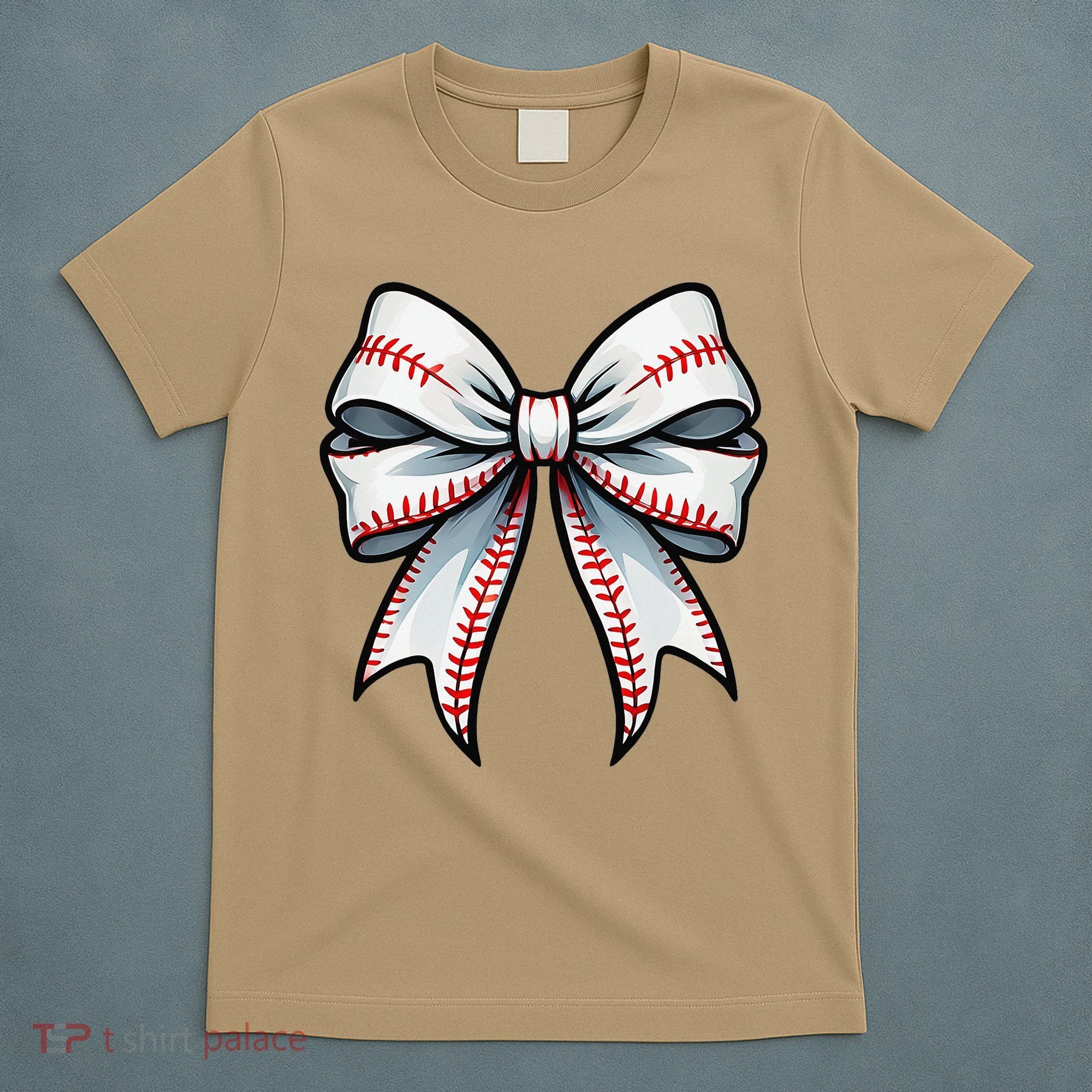 Baseball Softball Coquette Bow Game Heart Love Mom Life T-Shirt