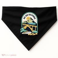 Big Sur California Bixby Bridge Coastal Highway USA-Made Doggie Bandana thumb 0