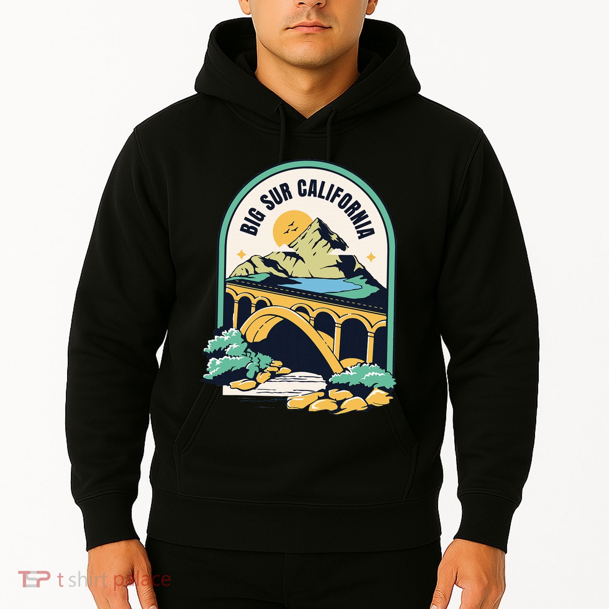 Big Sur California Bixby Bridge Coastal Highway Hoodie