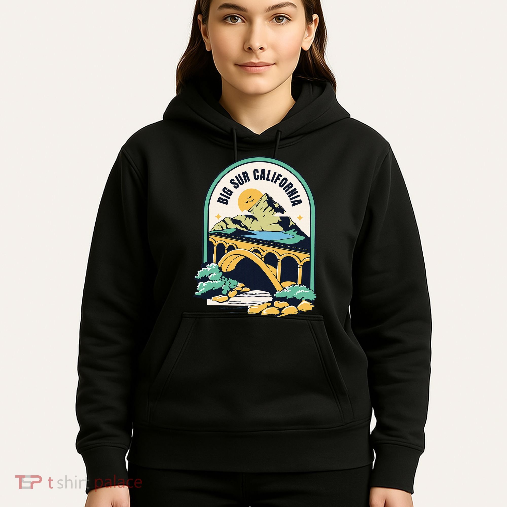 Big Sur California Bixby Bridge Coastal Highway Hoodie