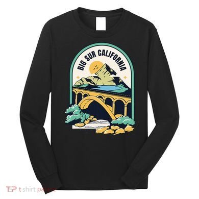 Big Sur California Bixby Bridge Coastal Highway Long Sleeve Shirt