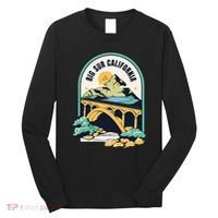 Big Sur California Bixby Bridge Coastal Highway Long Sleeve Shirt thumb 0