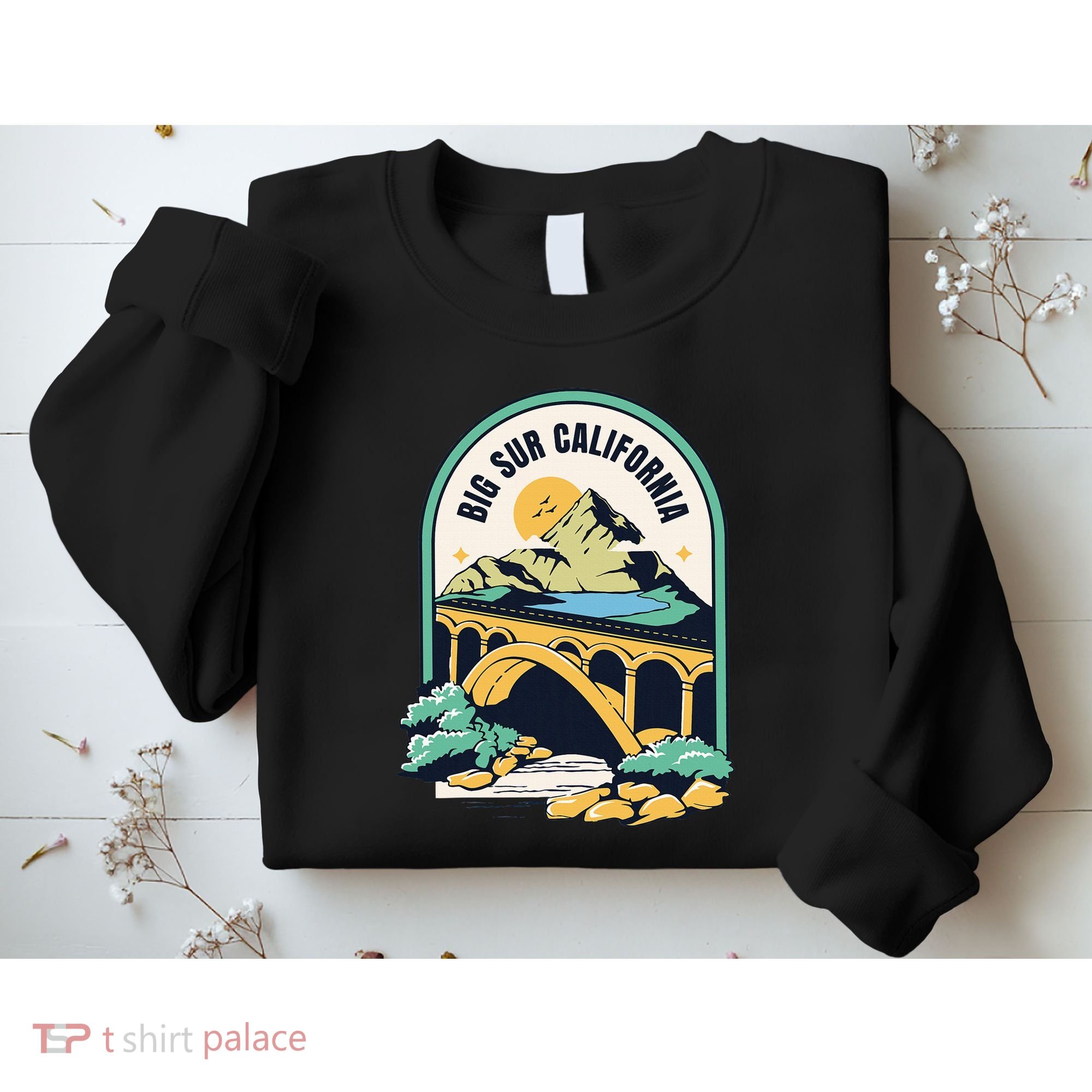 Big Sur California Bixby Bridge Coastal Highway Sweatshirt