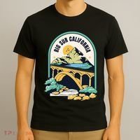 Big Sur California Bixby Bridge Coastal Highway T-Shirt thumb 3