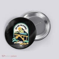 Big Sur California Bixby Bridge Coastal Highway Button thumb 0