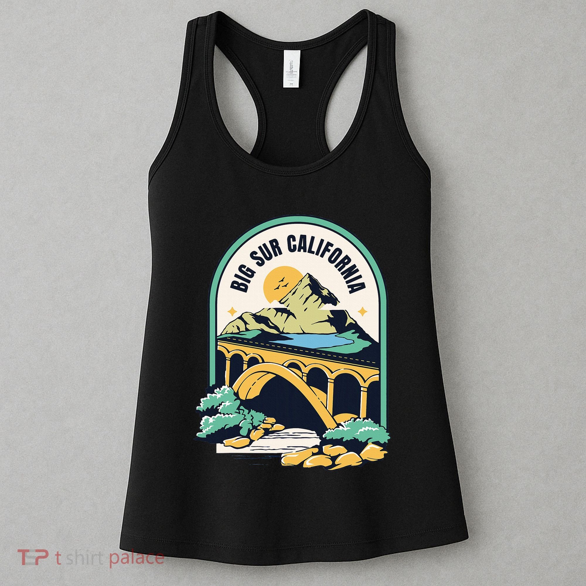 Big Sur California Bixby Bridge Coastal Highway Women's Tank Top