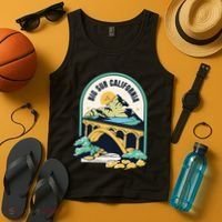 Big Sur California Bixby Bridge Coastal Highway Tank Top thumb 4