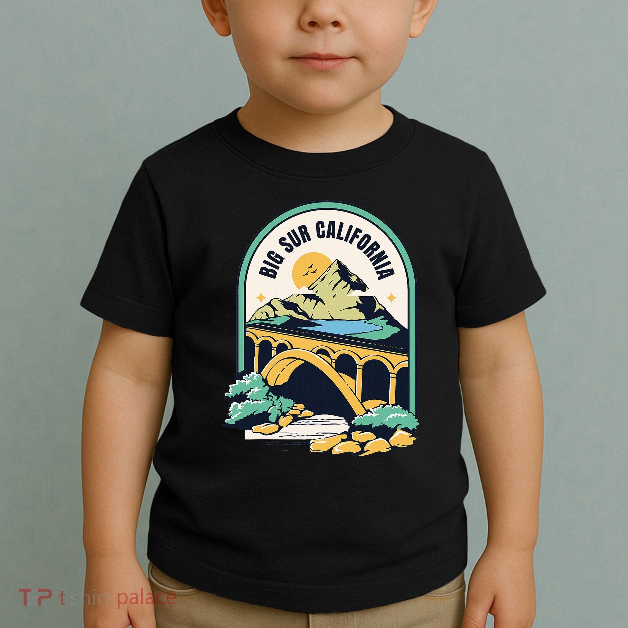 Big Sur California Bixby Bridge Coastal Highway Toddler T-Shirt