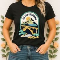 Big Sur California Bixby Bridge Coastal Highway Women's T-Shirt thumb 2