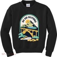Big Sur California Bixby Bridge Coastal Highway Kids Sweatshirt thumb 0