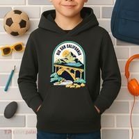 Big Sur California Bixby Bridge Coastal Highway Kids Hoodie thumb 2