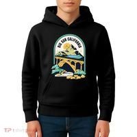 Big Sur California Bixby Bridge Coastal Highway Kids Hoodie thumb 4