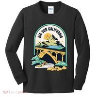 Big Sur California Bixby Bridge Coastal Highway Kids Long Sleeve Shirt thumb 0