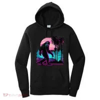 Bigfoot Sasquatch Cool Yeti Vaporwave Women's Hoodie thumb 0