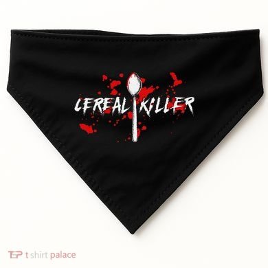 Bloody Spoon Cereal Killer Cereal Day USA-Made Doggie Bandana