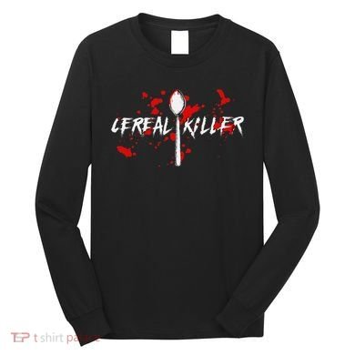 Bloody Spoon Cereal Killer Cereal Day Long Sleeve Shirt