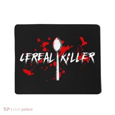 Bloody Spoon Cereal Killer Cereal Day Mousepad
