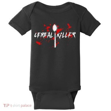 Bloody Spoon Cereal Killer Cereal Day Baby Bodysuit