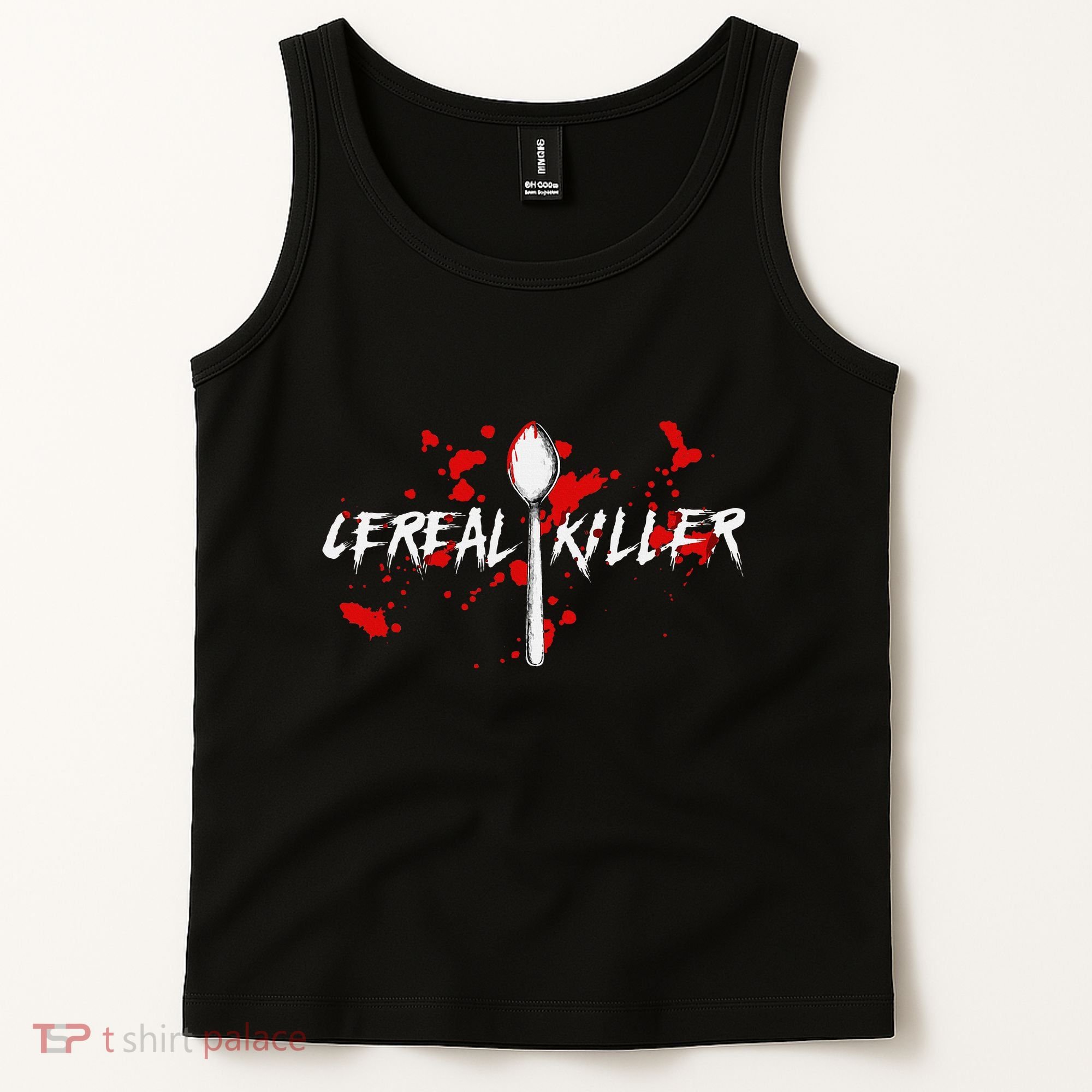 Bloody Spoon Cereal Killer Cereal Day Tank Top