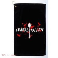 Bloody Spoon Cereal Killer Cereal Day Golf Towel thumb 0