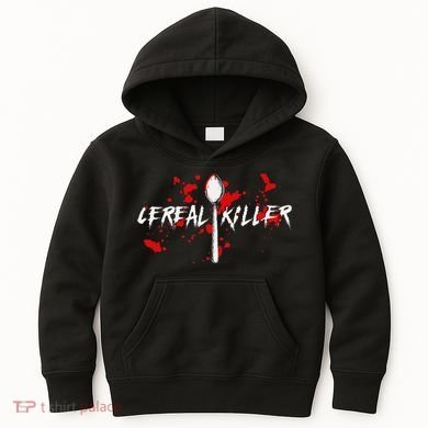 Bloody Spoon Cereal Killer Cereal Day Kids Hoodie