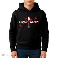 Bloody Spoon Cereal Killer Cereal Day Kids Hoodie thumb 4