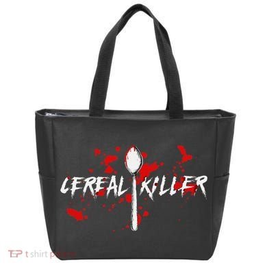 Bloody Spoon Cereal Killer Cereal Day Tote Bag