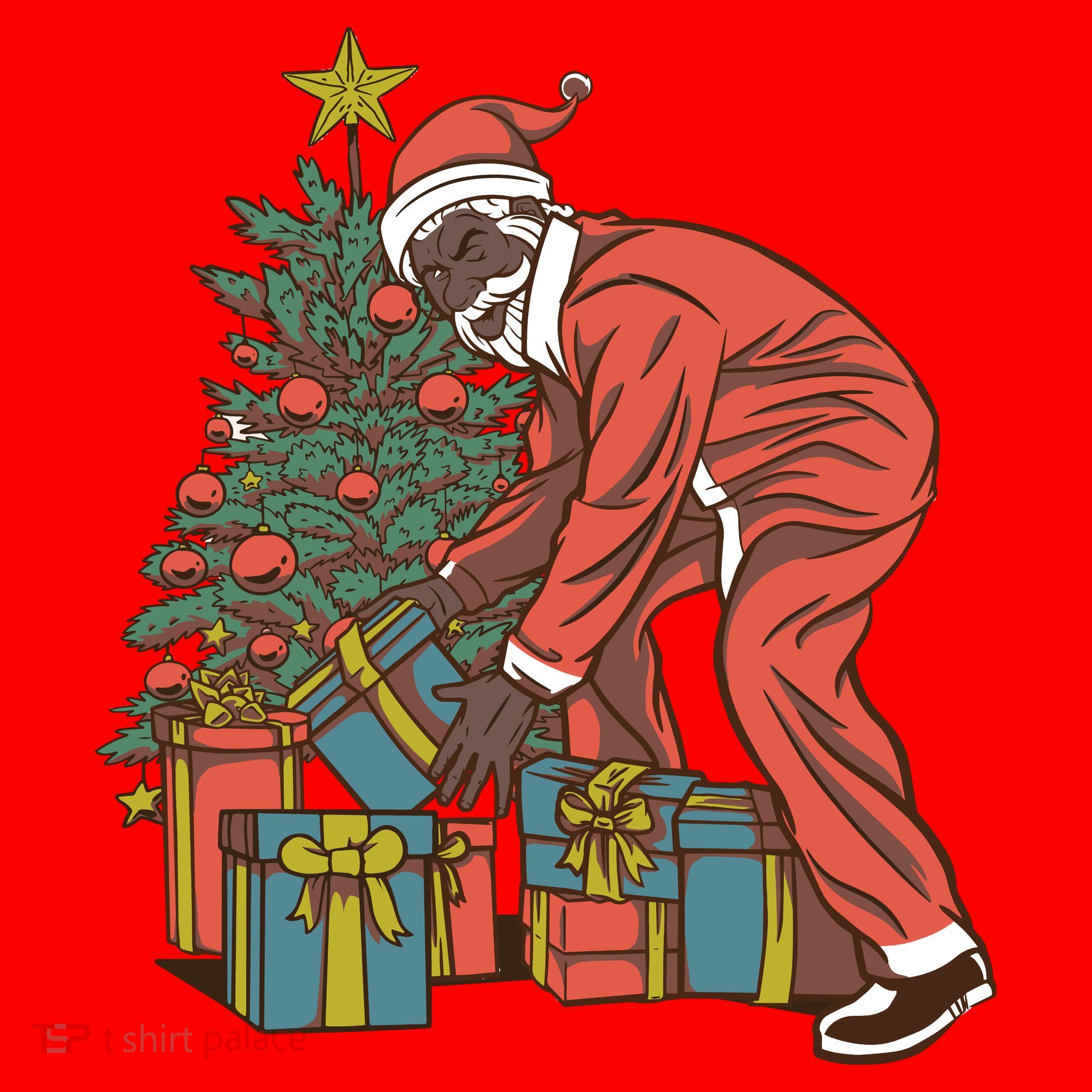 Black Santa Claus Funny Christmas Gift Santa Hat