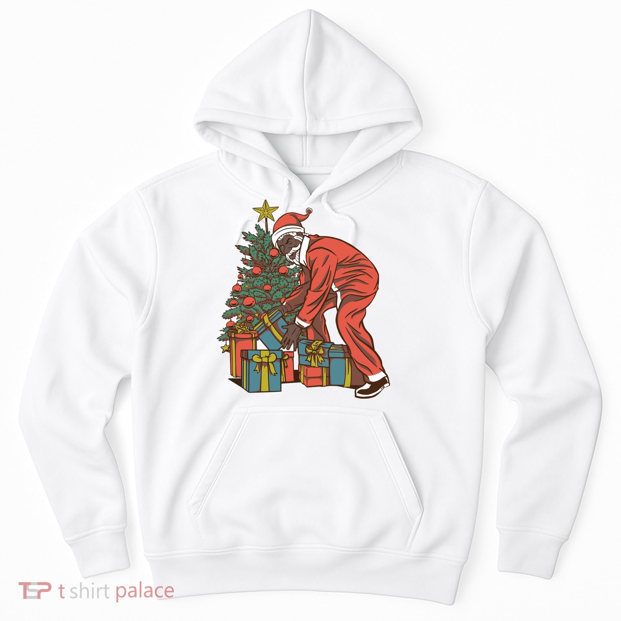 Black Santa Claus Funny Christmas Gift Hoodie