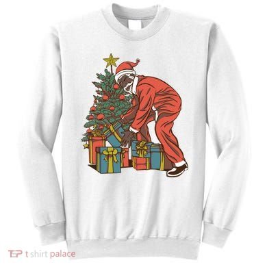 Black Santa Claus Funny Christmas Gift Sweatshirt