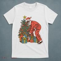 Black Santa Claus Funny Christmas Gift T-Shirt thumb 5