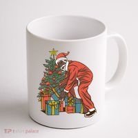 Black Santa Claus Funny Christmas Gift Coffee Mug thumb 1