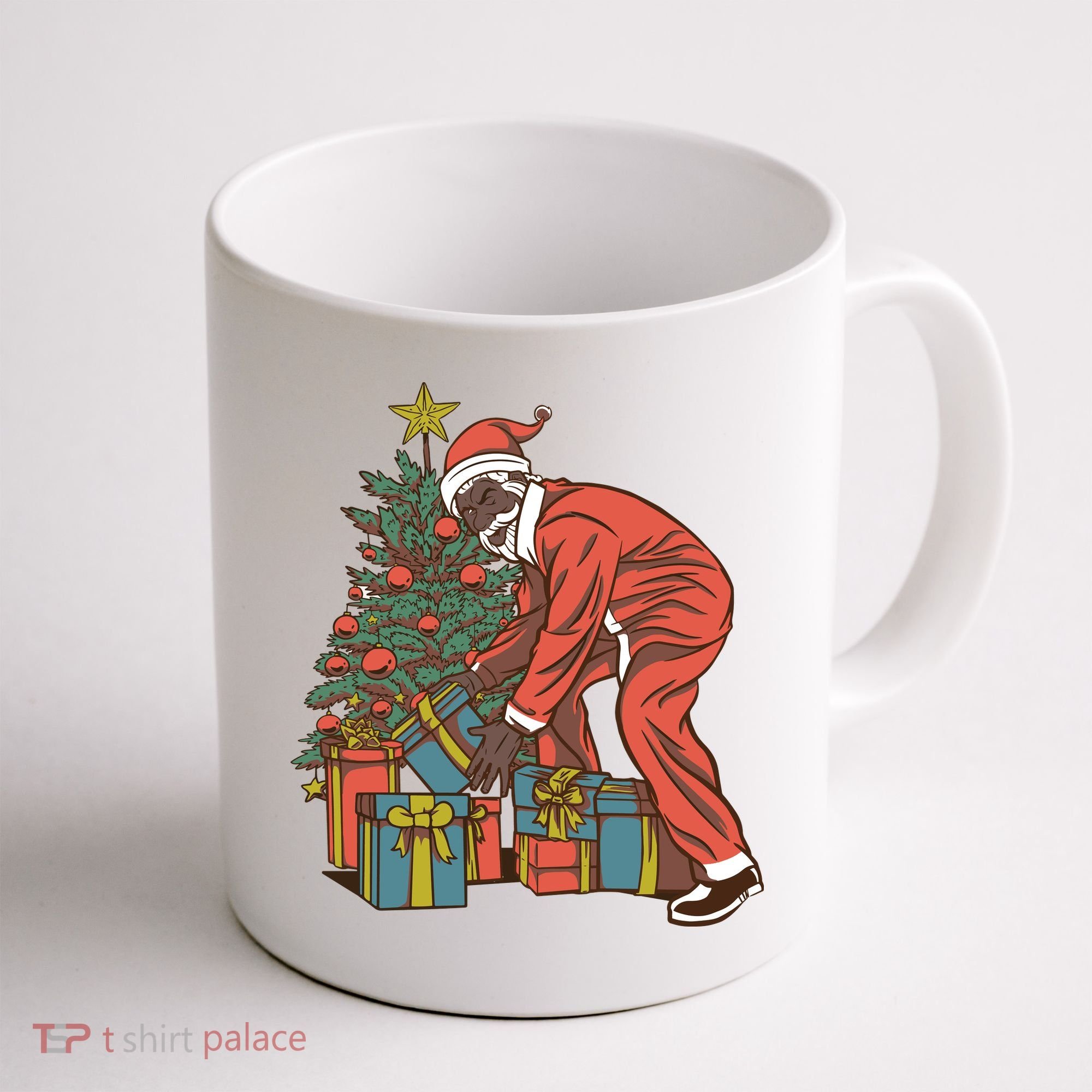Black Santa Claus Funny Christmas Gift Coffee Mug