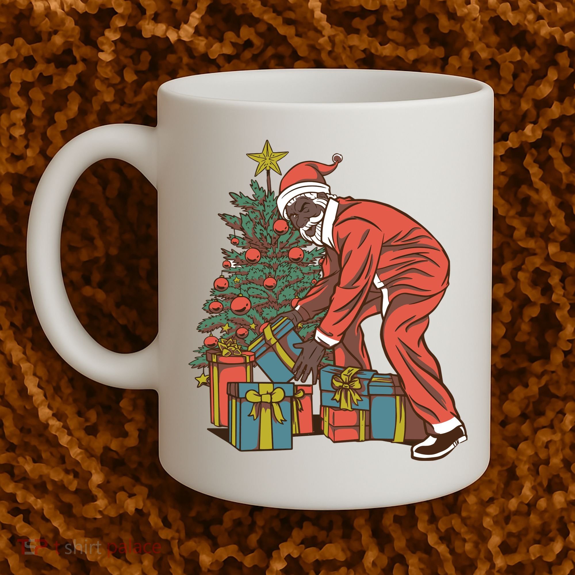 Black Santa Claus Funny Christmas Gift Coffee Mug