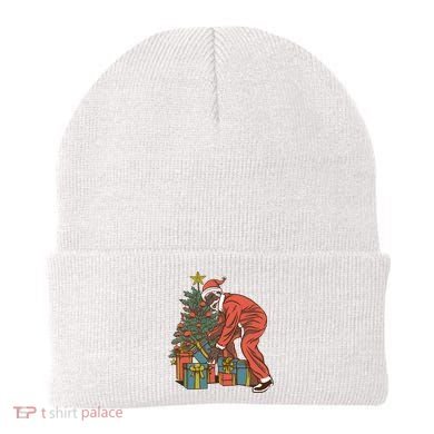 Black Santa Claus Funny Christmas Gift Beanie