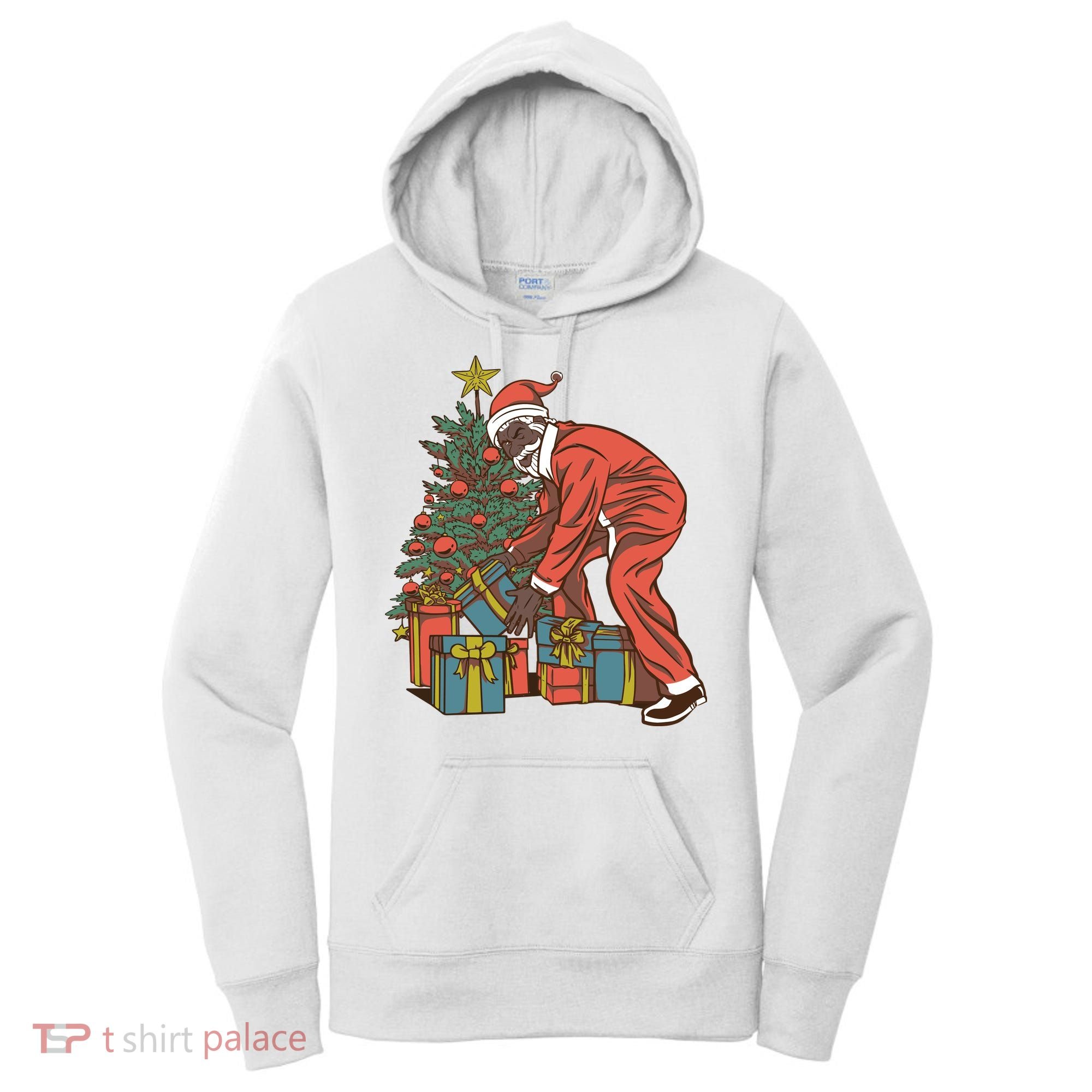 Black Santa Claus Funny Christmas Gift Women's Hoodie
